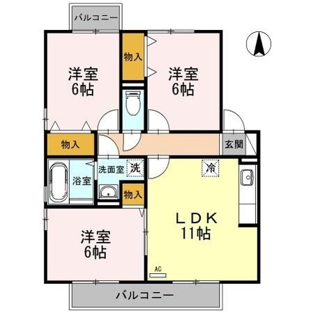 ウィルモア　Ｃ棟の物件間取画像